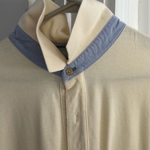 Tommy Hilfiger Pale Yellow Men's Polo with Embroidered Crest Heisman XL commemo - Picture 6 of 13